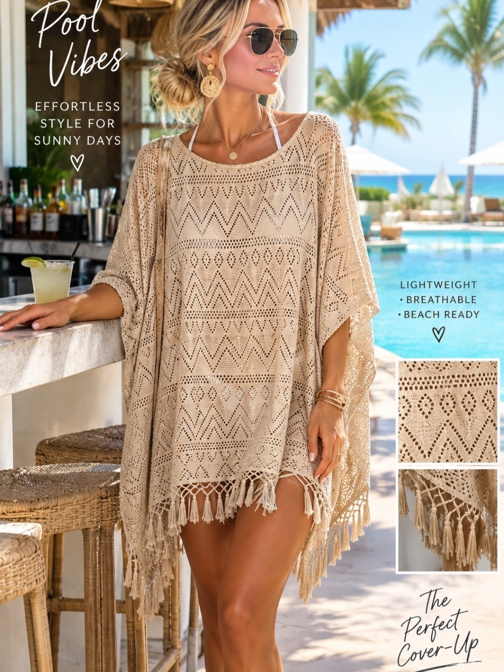Lilly Pulitzer Jessica Cover Up In Sand Dune Gold